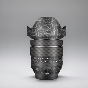 美本堂適用富士xf1680 貼紙鏡頭貼膜XF 16-80F4保護膜白色帖子3M