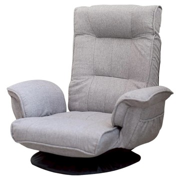 Cotton Field 棉花田傢飾 多段式360度旋轉折疊和室椅  煙灰色  1個