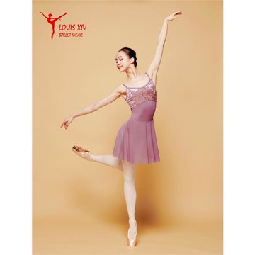 LOUIS XIV絲絨吊帶芭蕾舞連體服