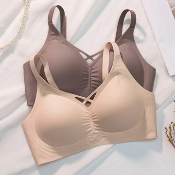 雲朵無痕內衣女小胸集中爆乳舒適薄款不空杯軟支撐無鋼圈固定杯內衣罩