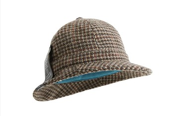 歐式復古 便衣偵探升級版圓頂短簷漁夫帽