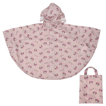 akachan honpo - 短斗篷式雨衣-迪士尼-粉紅色 (80~95cm)