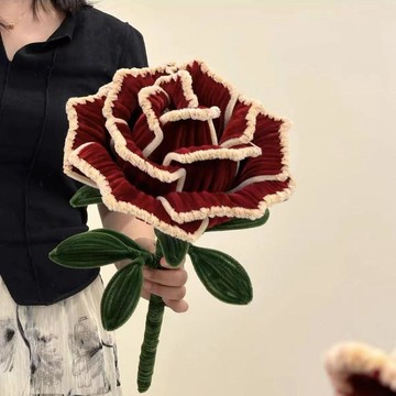 熱銷🥇巨型復古玫瑰花加密扭扭棒diy材料永生花送女友情人節教師節禮物diy手作材料包 編織材料包 手工編織 手作