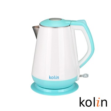 歌林kolin 1.5l雙層防燙不鏽鋼快煮壺kpk-ud1519