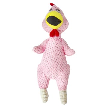 加厚波蘿絨毛雞玩具 適用於貓咪/狗狗  粉色  1個