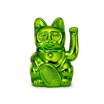 【德國 DONKEY】DONKEY Lucky Cat幸運繽紛招財-金屬綠-節慶限定款-廠商直送