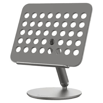 亞果元素 Pad 360 鋁合金旋轉摺疊支架 適用於各種iPad尺寸 任意角度調整  銀色  1個