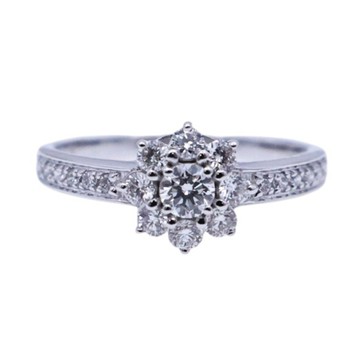 JEWELRY 無品牌珠寶 18K白金 鑽石 戒指 【二手名牌BRAND OFF】