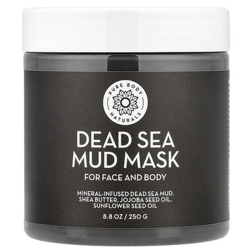 Pure Body Naturals, 死海泥面膜，8.8 盎司（250 克）