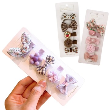 【Mesenfants】2組10入-兒童髮夾 蝴蝶結甜美風造型髮夾 髮飾 寶寶髮夾