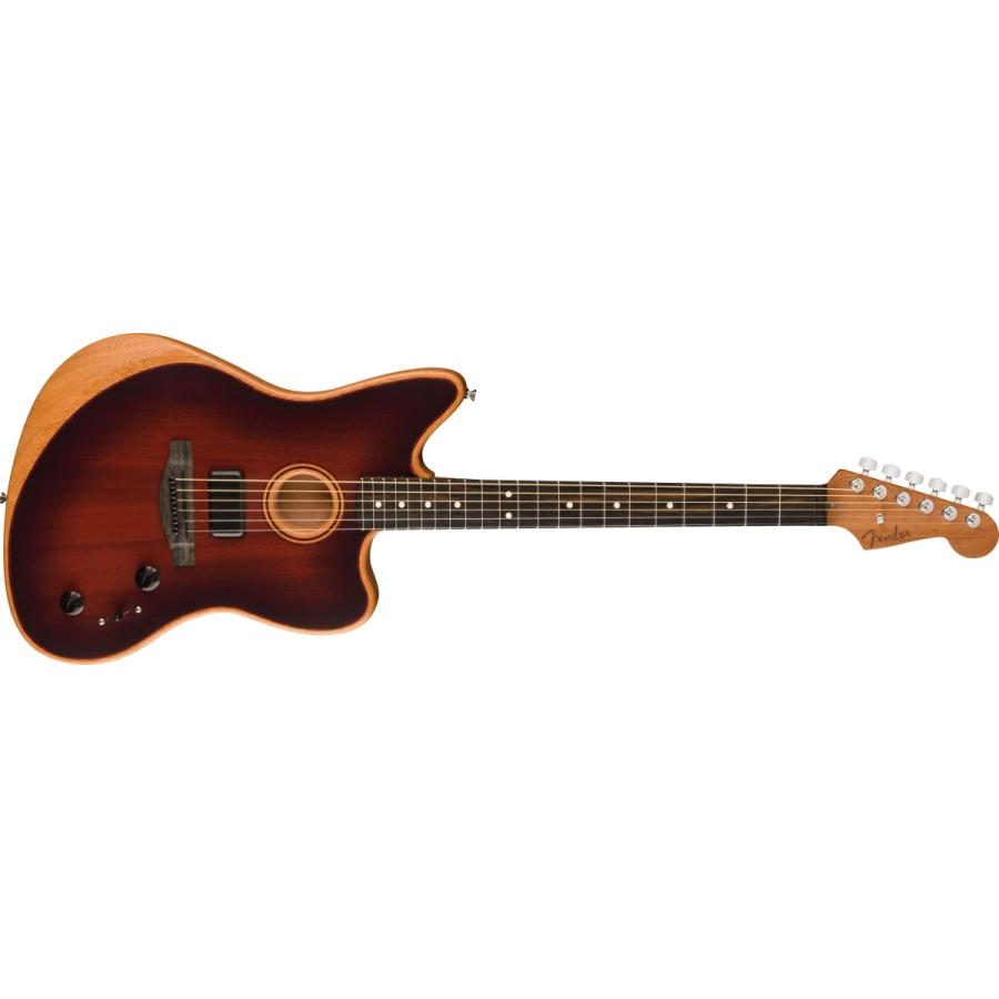 Fender   American Acoustasonic Jazzmaster All-Mahogany Ebony Fingerboard Bourbon Burst フェンダー アコギ(新品特価)(YRK)(OFFSALE)