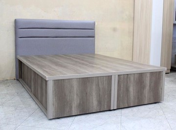 【歐風別館】五尺灰橡色加高拉門床底【多色可選~基隆至台中免運費】