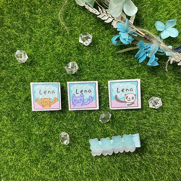 你的姓名貼 | 方形動物姓名貼