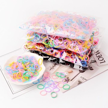 扎頭發橡皮筋頭繩一次性小皮筋兒童黑色頭飾女童發圈寶寶皮筋