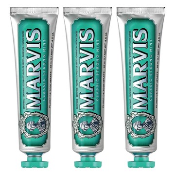 MARVIS 台灣公司貨 義大利牙膏 經典薄荷  85ml  1入  3條