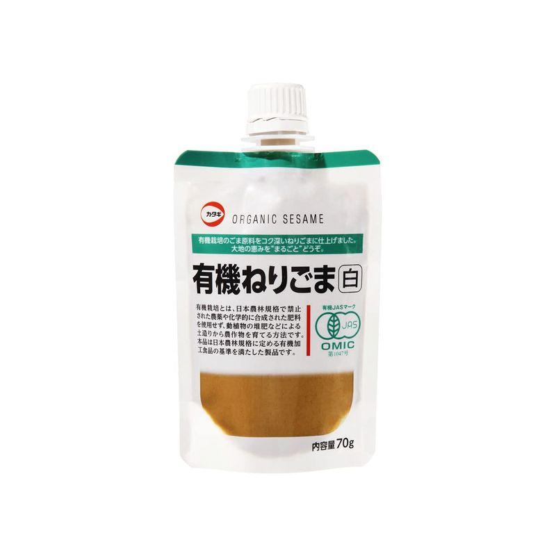 カタギ食品 有機ねりごま白 70g×5個