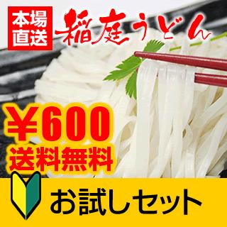 [お一人様一回限り] 送料無料 稲庭うどん お試しセット2人前 メール便発送   日時指定不可