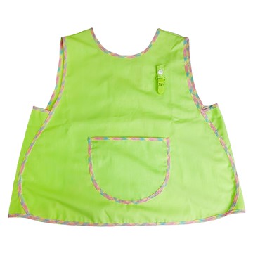 素色葫蘆花紋滾邊兜  純棉+聚酯纖維  葫蘆綠  1件