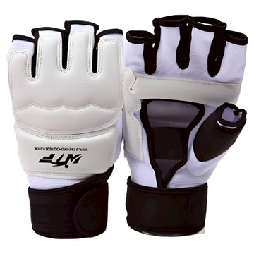 WORLD TAEKWONDO FEDERATION 跆拳道格鬥訓練護手套組  1個  白色 + 黑色  M