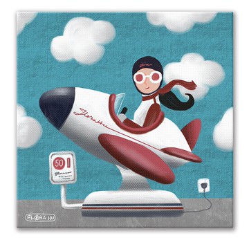 【Flora原創設計】夢想高飛 | 20×20CM 無框畫