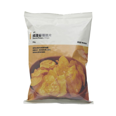 【MUJI 無印良品】國產番薯脆片(原味)/95g*3