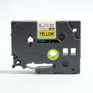 PT-D200/1280/100E標簽機色帶TZ2-411紅底黑字6mm標簽紙 國產色帶