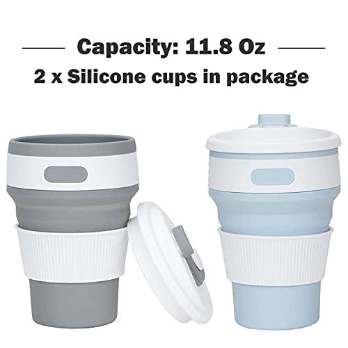 PCS Collapsible Cup Leakproof Silicone Folding Coffee Mugs Outdoor  Of