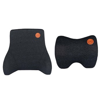 C 頭枕腰靠套裝 聚酯纖維面料  1組  姿勢矯正  黑色