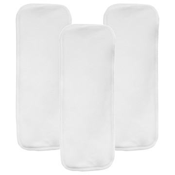 THiRSTiES 乾爽款有機棉加強墊 S碼 四層100%有機棉 上層100%聚酯纖維乾爽層  白色  3片