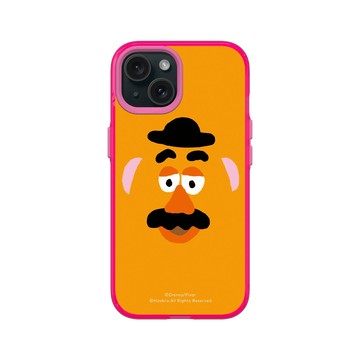 iPhone 15 Clear 粉漾桃 - 迪士尼-玩具總動員 Toy Story - 大臉蛋頭先生