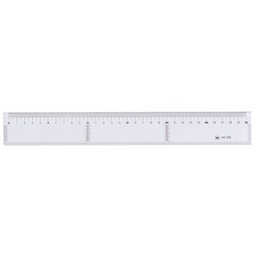 徠福 高級壓克力直尺 30cm /支 AR-300