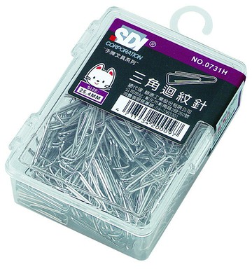 SDI 手牌 #  0731H  三角迴紋針25.4mm(180支裝)｜領券最高折$220