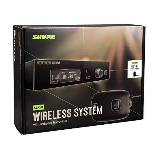 Shure SLXD14 85 Wireless Microphone System with Bodypack and WL185 Lavalier Mic, SLXD14 85-H55