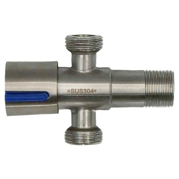 Elephant Waters 沐象 不鏽鋼單T外牙 四分龍頭洗衣機接頭 可接洗衣機/馬桶/淨水器  60公釐  1個