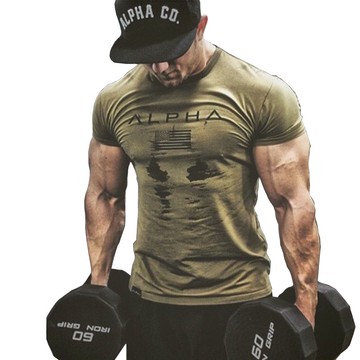 男士運動短袖 跑步訓練 圓領健身 彈力 短袖t恤 休閒短袖 大碼 現貨【Sandman Sports】