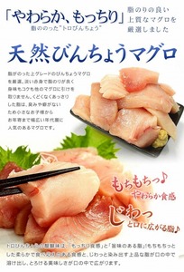 トロびんちょう鮪1kg（500g×2パック）ねっとりとした食感のびんトロ！解凍レシピ付　可食部ほぼ100％