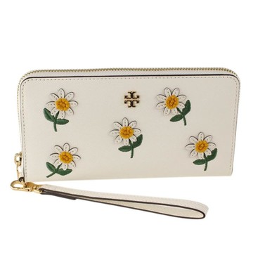 TORY BURCH - 造型皮革練長夾 (小雛菊)