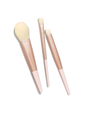 Rose Latte 3-Piece Brush Set