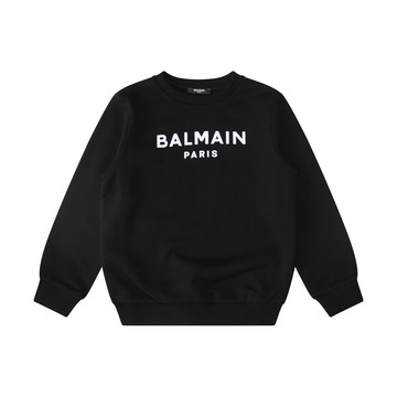 Balmain - Black And White Cotton Logo Sweatshirt