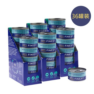 【倆寶貝精品館】海洋之星FISH4DOGS 鮮魚蔬菜犬罐 白身魚-南瓜&豌豆 85gｘ36罐