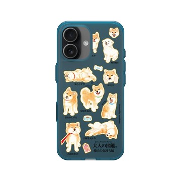 iPhone 17 Clear (相機按鈕) 夜幕藍 - 大人の図鑑 - 柴犬心情編