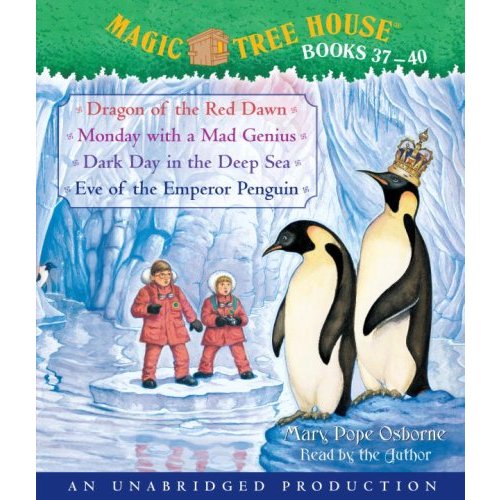 Magic Tree House Collection: Books 37-40: Dragon of the Red Dawn; Monday with a Mad Genius; Dark Day in the Deep Sea; Eve of the Emperor Penguin (Magi