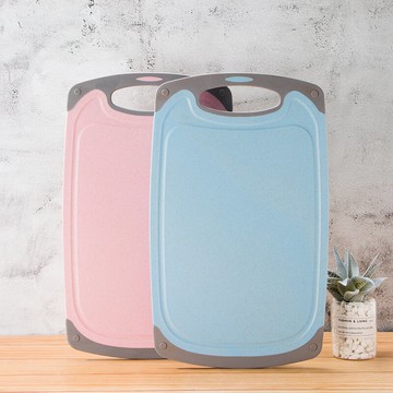 香彩小麥桔桿菜板切水果砧板家用廚房搟面板防霉抗菌占板粘板北歐