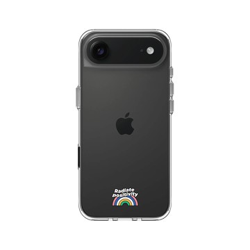 iPhone Air Clear Case（相機按鈕） 透明 - Positive Vibes / 正好能量 - Rainbow 2