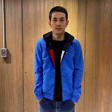 美國百分百【全新真品】Tommy Hilfiger 外套 TH 保暖 風衣 夾克 防風 收納帽 雙面穿 寶藍色 AW11