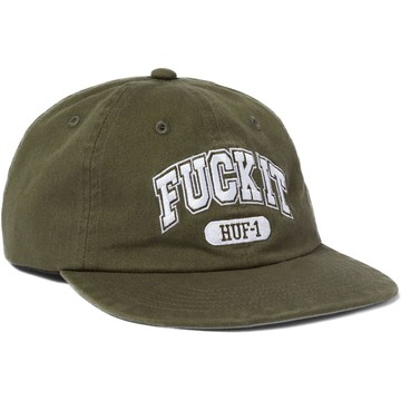 【HUF】241E11732F FUCK IT 6-PANEL HAT 老帽 / 棒球帽 (軍綠色)
