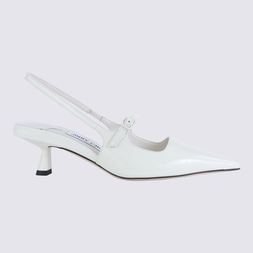 Jimmy Choo White Leather Pumps