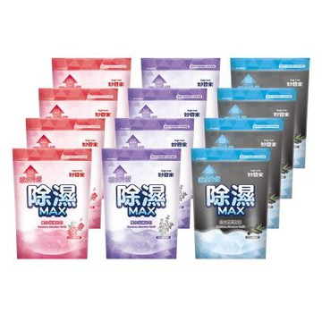妙管家 集水袋補充包400ml x3包(12入裝)活性碳/薰衣草/玫瑰花香