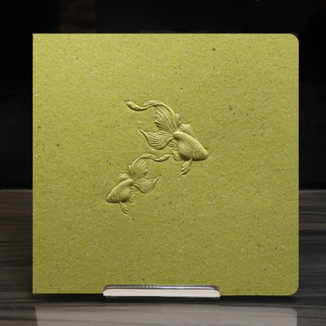 雙魚浮雕萬用卡 德國牧草紙