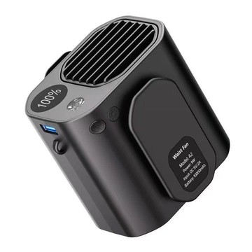 【新品上市】戶外露營風扇快遞外賣員隨身風扇建筑工戶外工作降溫掛脖子風扇